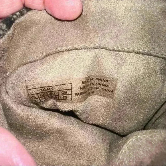 Toms Laurel Ankle Boots Desert Suede Tribal Wool,  Aztec Booties Womens Size 6! - Picture 10 of 15